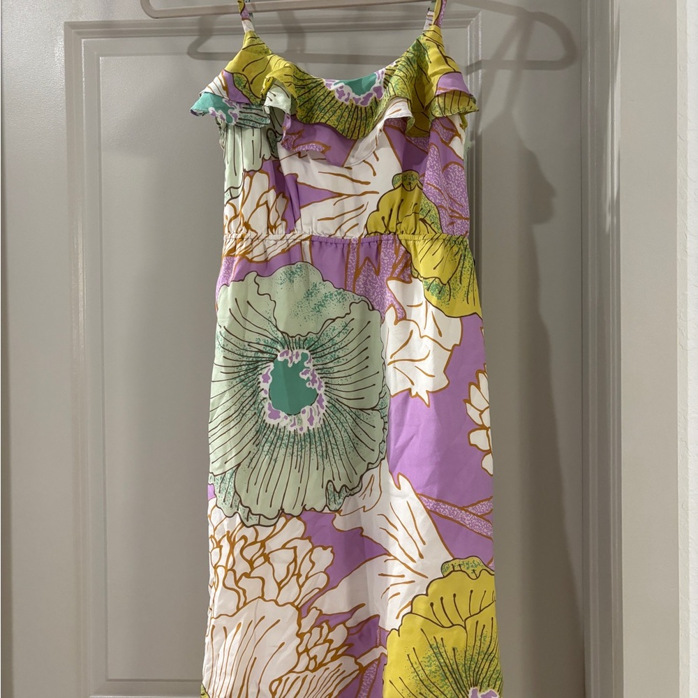Maeve Pastel Floral Midi Dress size 6 - Picture 4 of 10